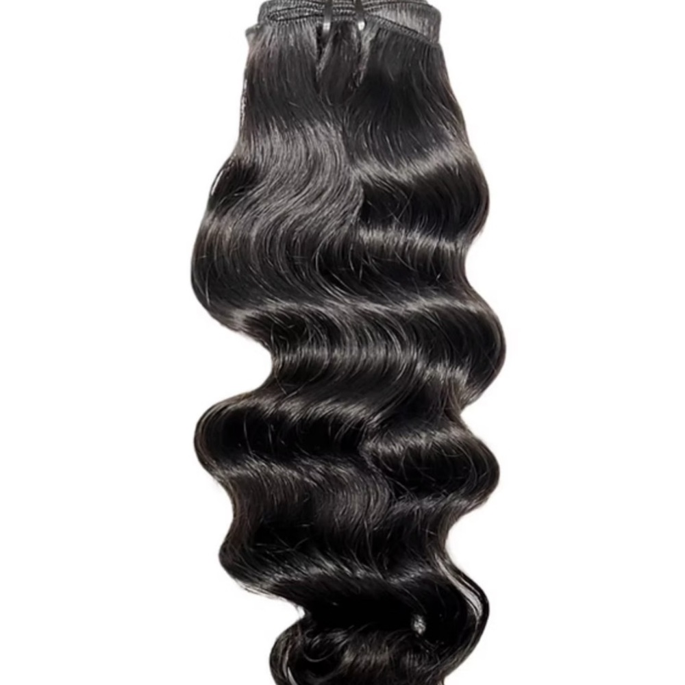 Luxurious Black Wavy Hair Extension